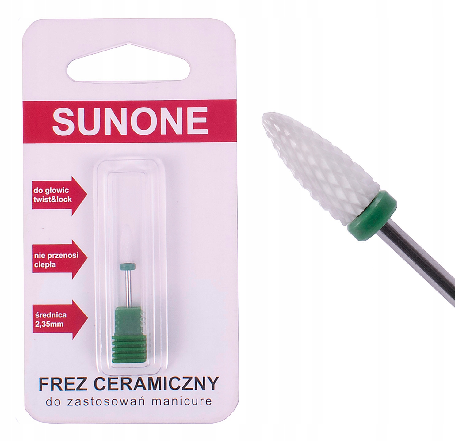 SUNONE Frez Ceramiczny STOŻEK MOCNY