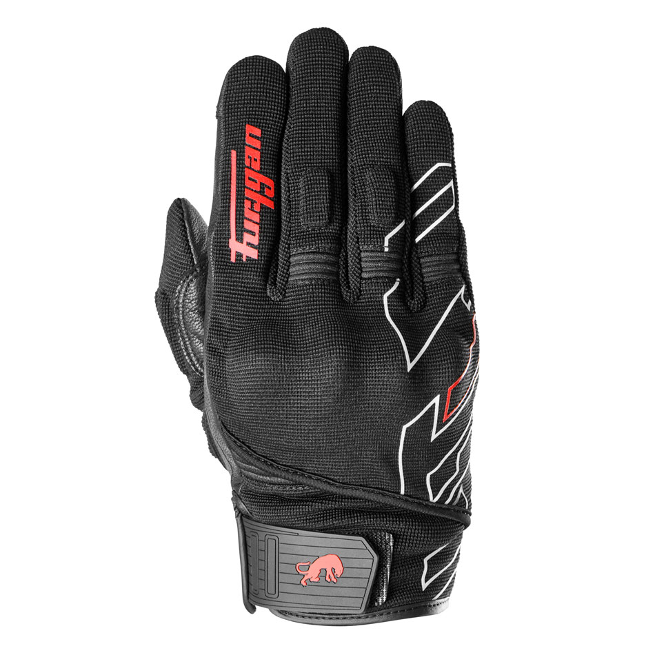 Furygan Jet Neon D3O Men motocyklové rukavice Black-red veľ. L/9