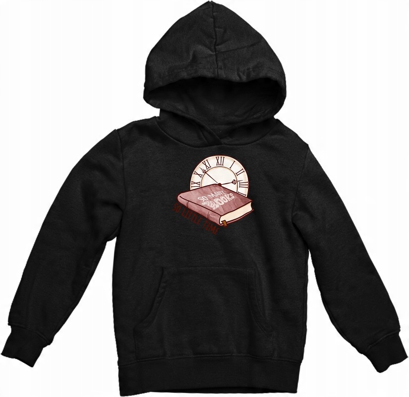 

Bluza Z Kapturem Książka Czarna 6 L