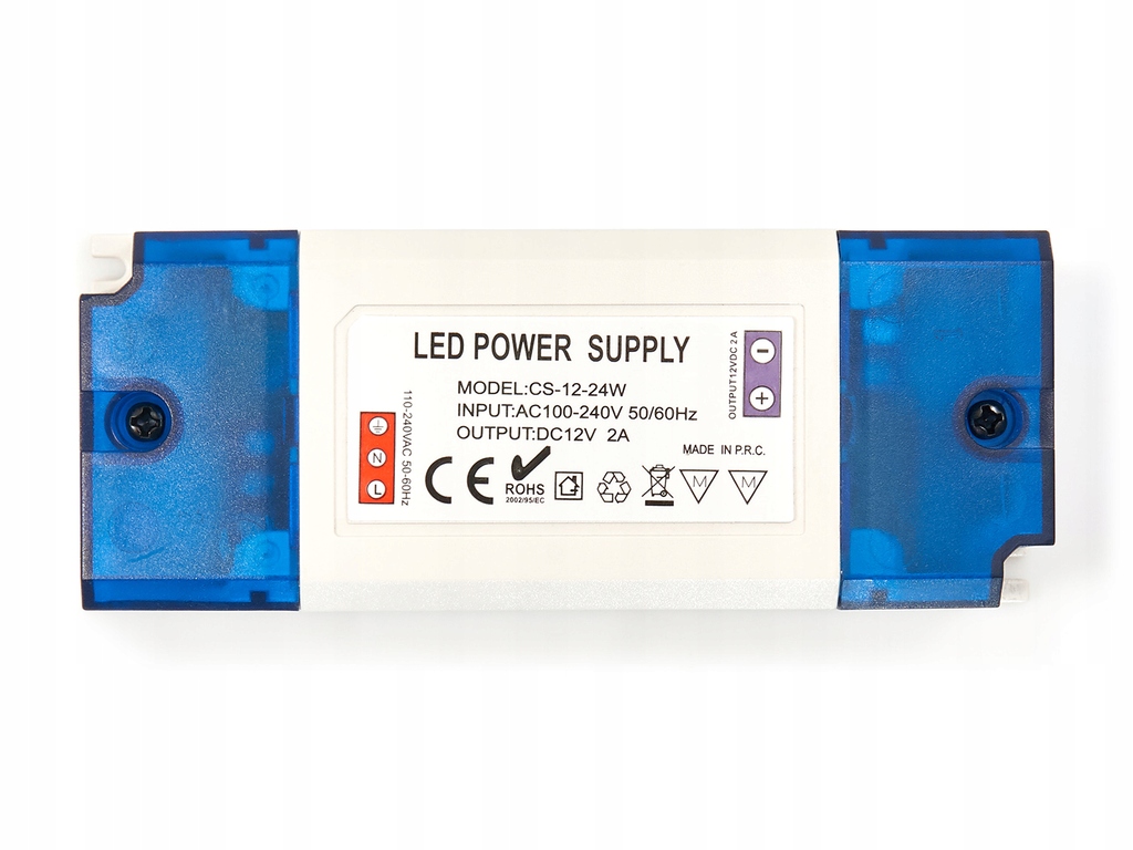 ZASILACZ MEBLOWY 12V 24W 2A do taśm LED