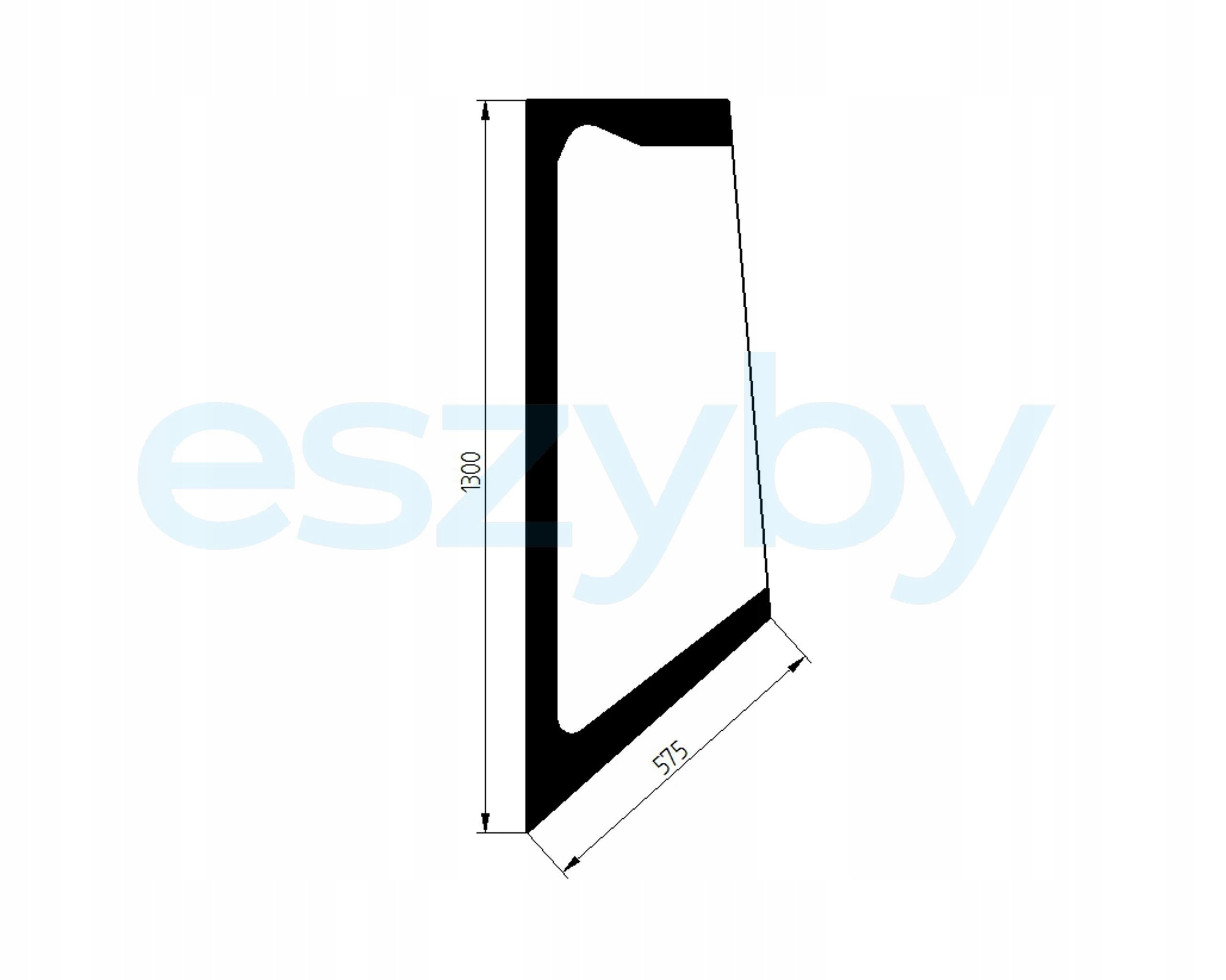 sklo nabíječka Cat 902, 906, 908 boční levá