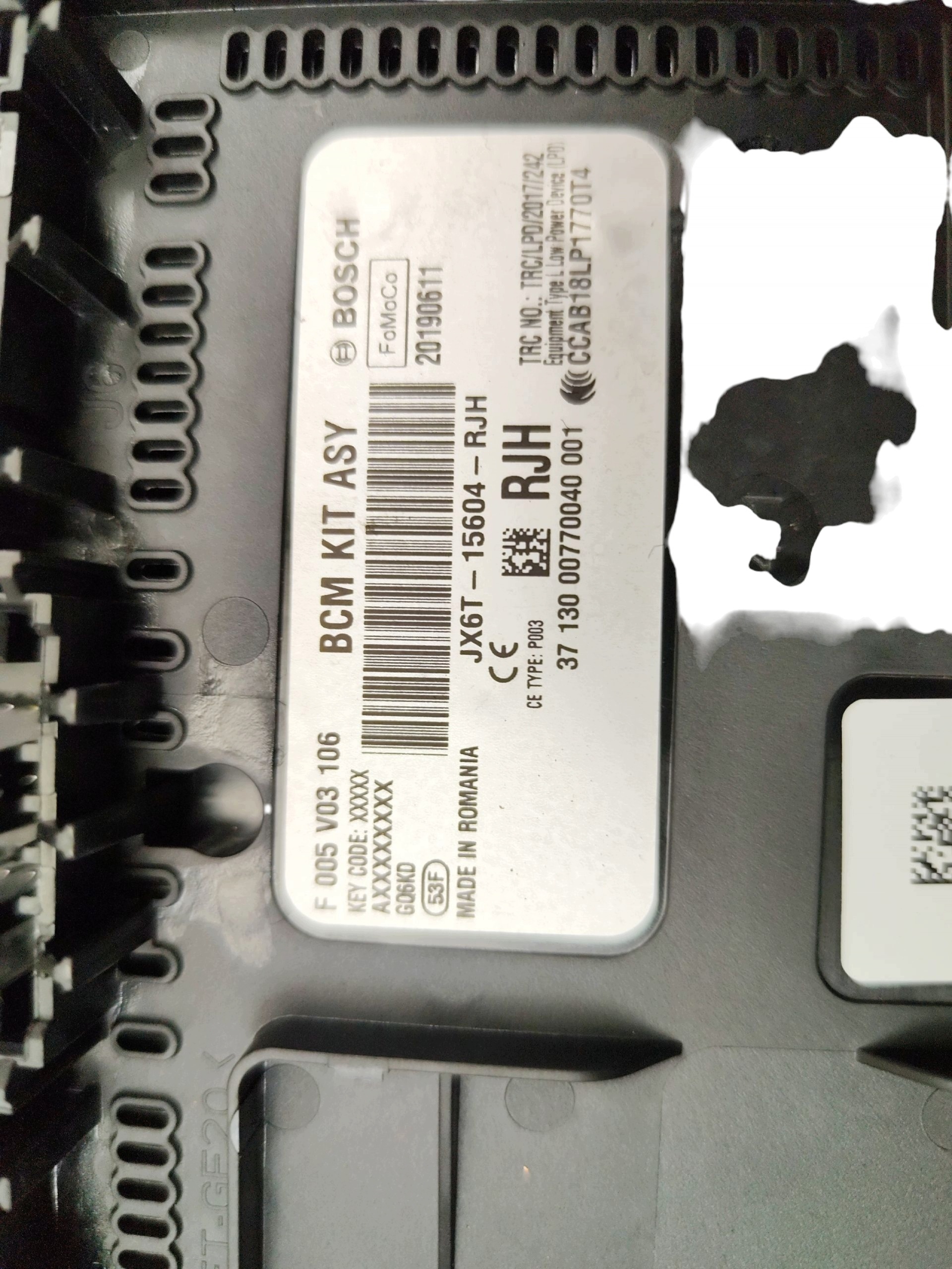 module control unit BCM FORD FOCUS MK4 (2018-2021) JX6T-15604-RJH