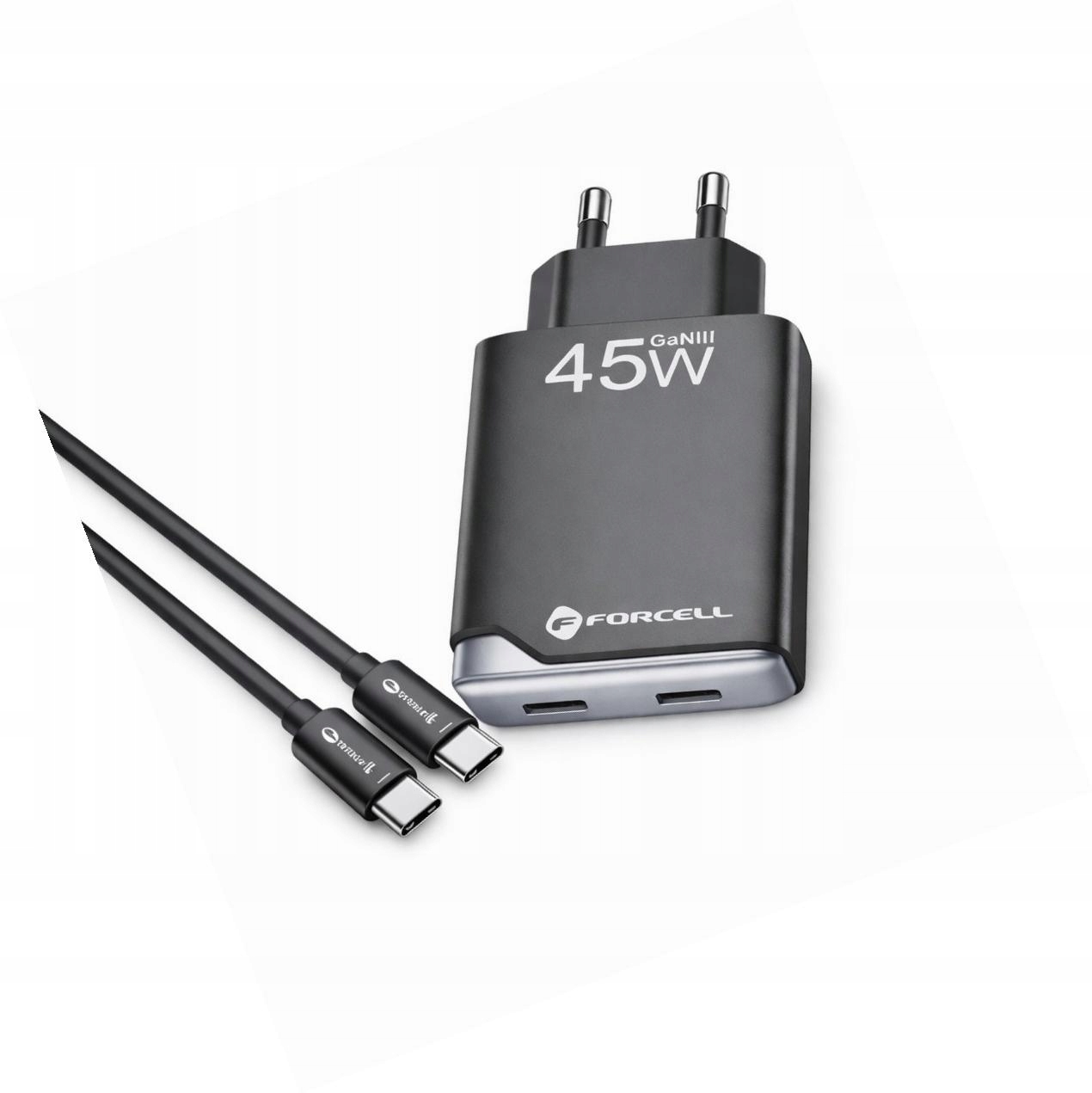 Szybka ładowarka 45W 2 porty z długim kablem 2m do Motorola Edge 70