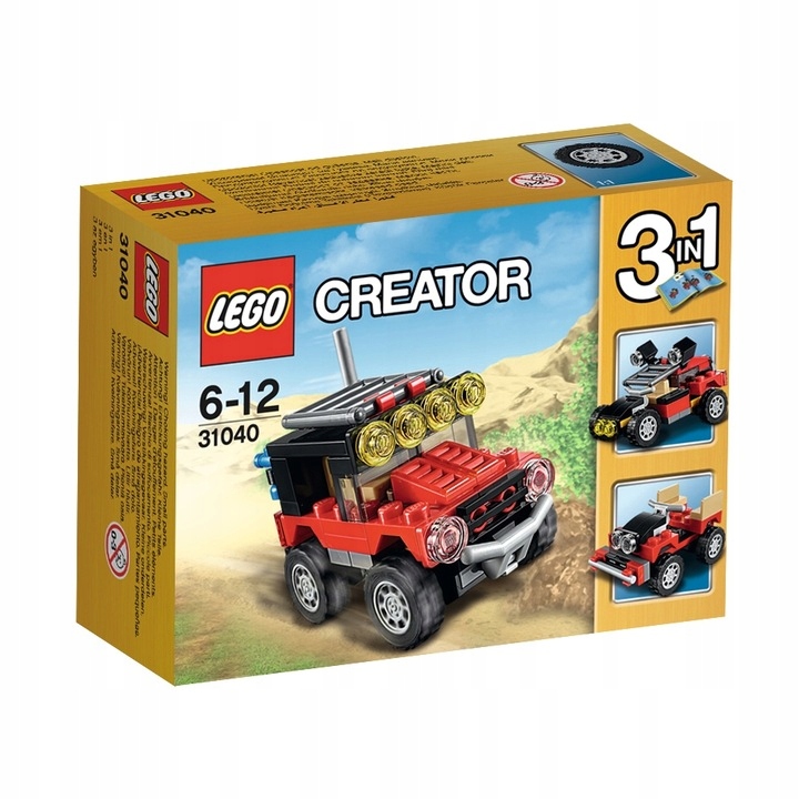 Lego Creator 31040 Pustynne wyścigówki 3w1