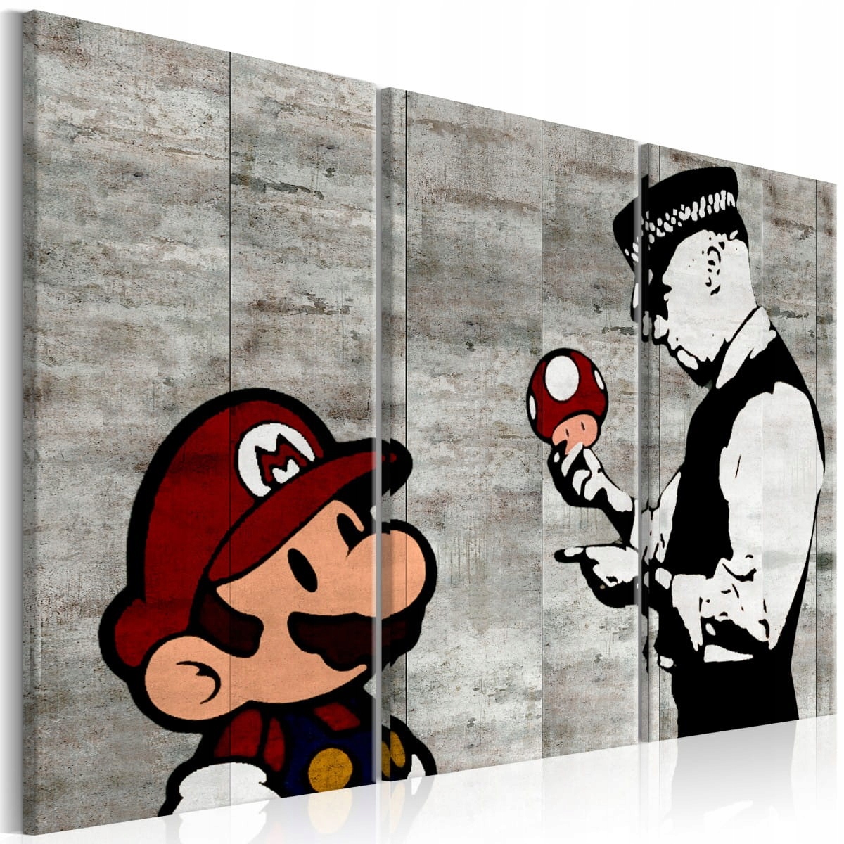 

Obraz - Banksy: Mario Bros - 120X80