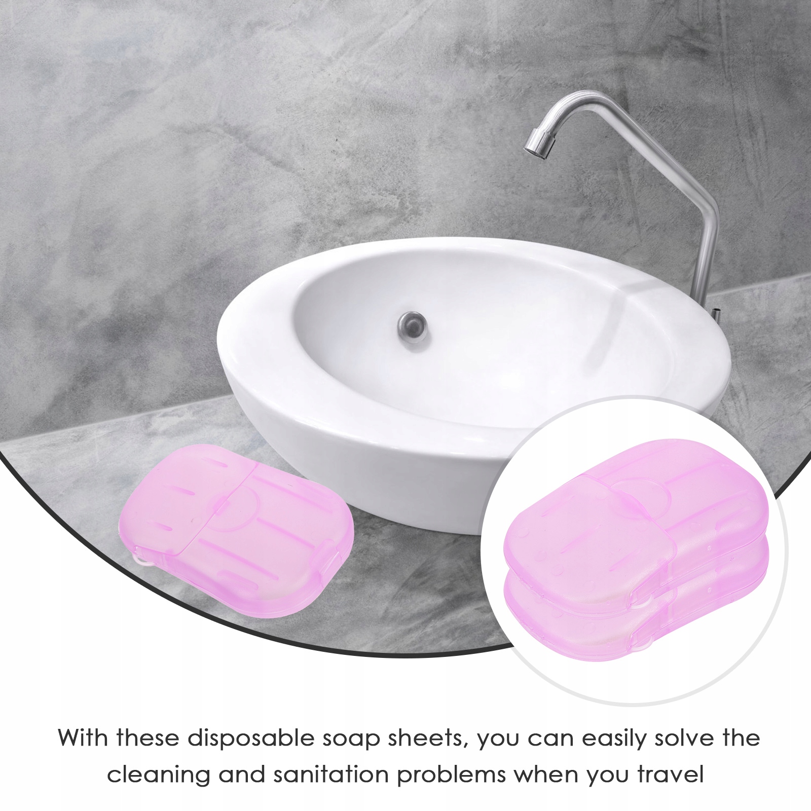 Przenośne mydło zewnętrzne 20 pudełek Model 5714286564230098797