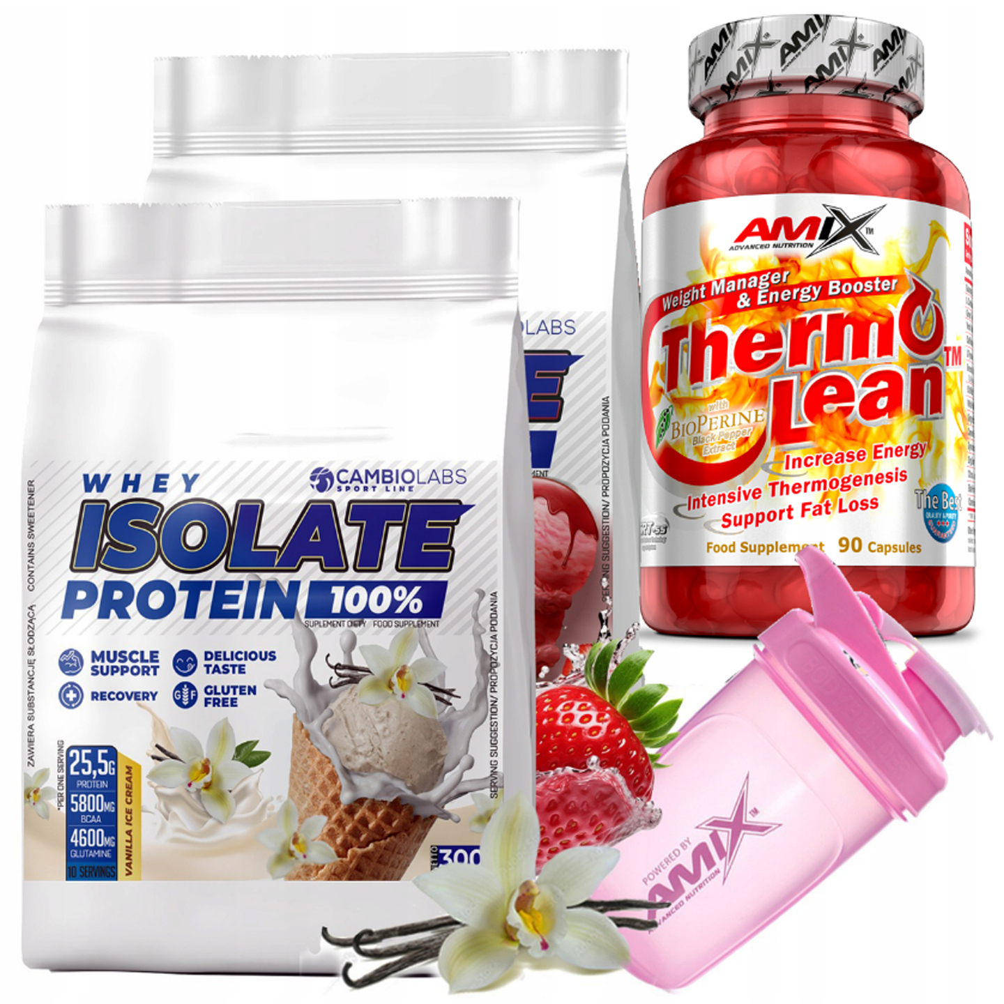 Komplex na hubnutí spalovačů ThermoLean Cambiolabs Koktejly Shaker