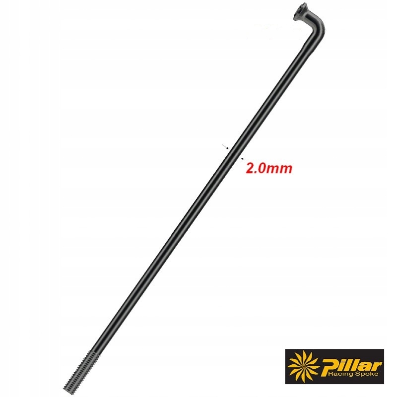 

Szprycha szprychy Pillar P14 2,0 mm czarna 248 mm