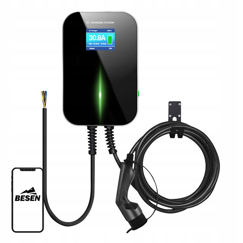 Nástenná nabíjačka pre elektrické automobily Besen BS20 22kW App