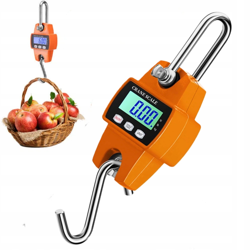 Závěsná háková rybářská váha 300 kg Hmotnost