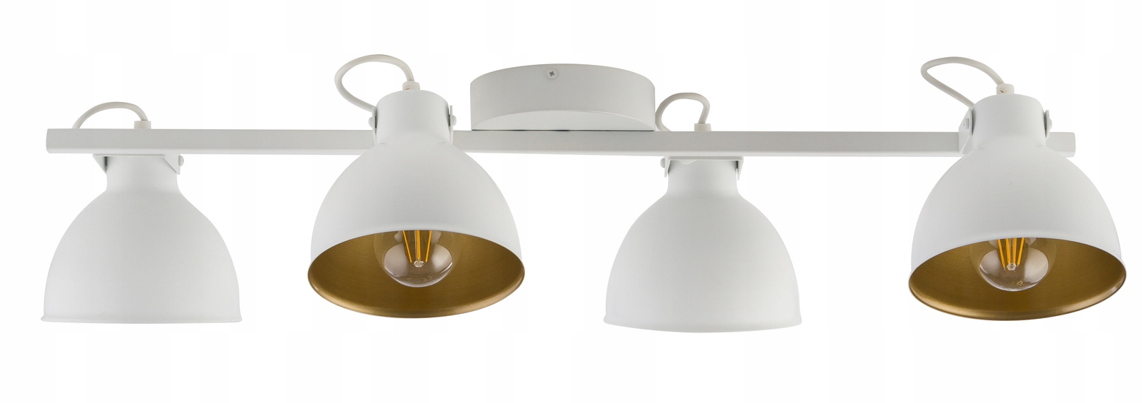 Loftový stropný reflektor 4xE27 bielo-zlatý Mars regulovateľný Sigma Lighting
