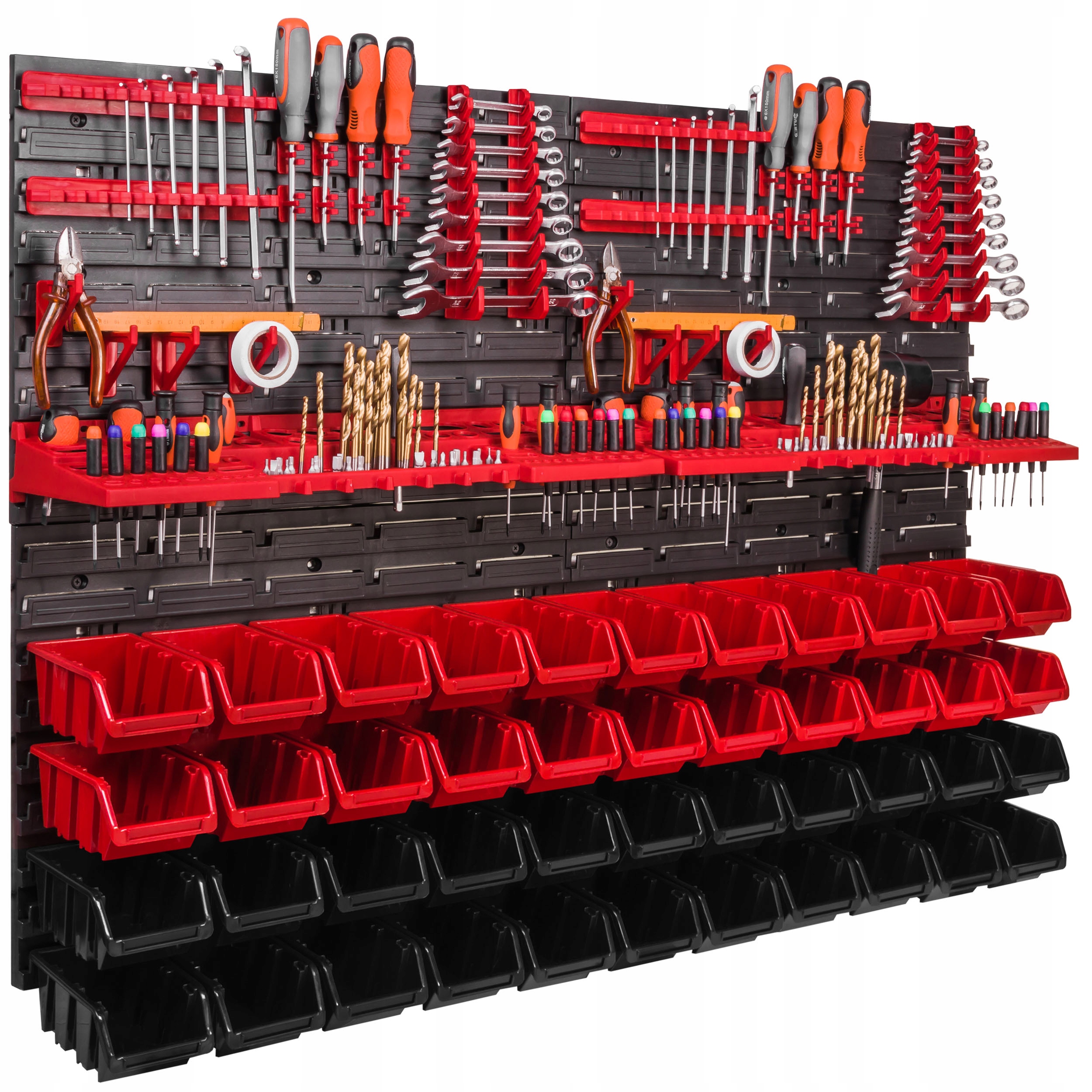 Nástrojová deska 115 x 78 cm, dílenská stěna, 44 záchodů, garáž, klíče