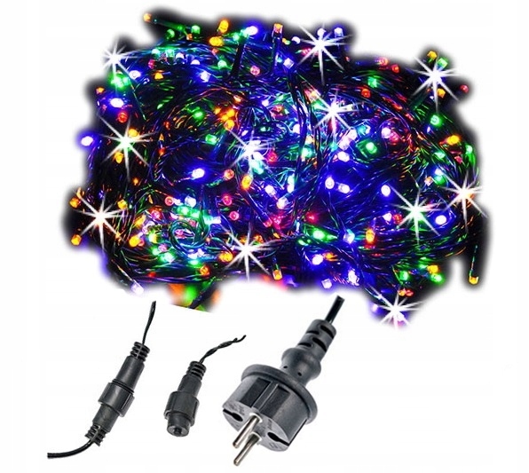 

Lampki Choinkowe 21,5m Gruby Kabel Flash Iskra 300