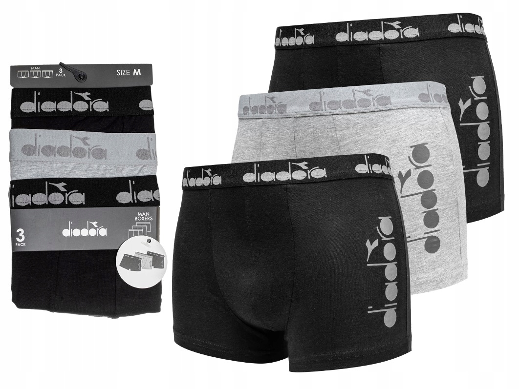 

Bokserki męskie majtki Diadora bawełna 3PAK r. XXL