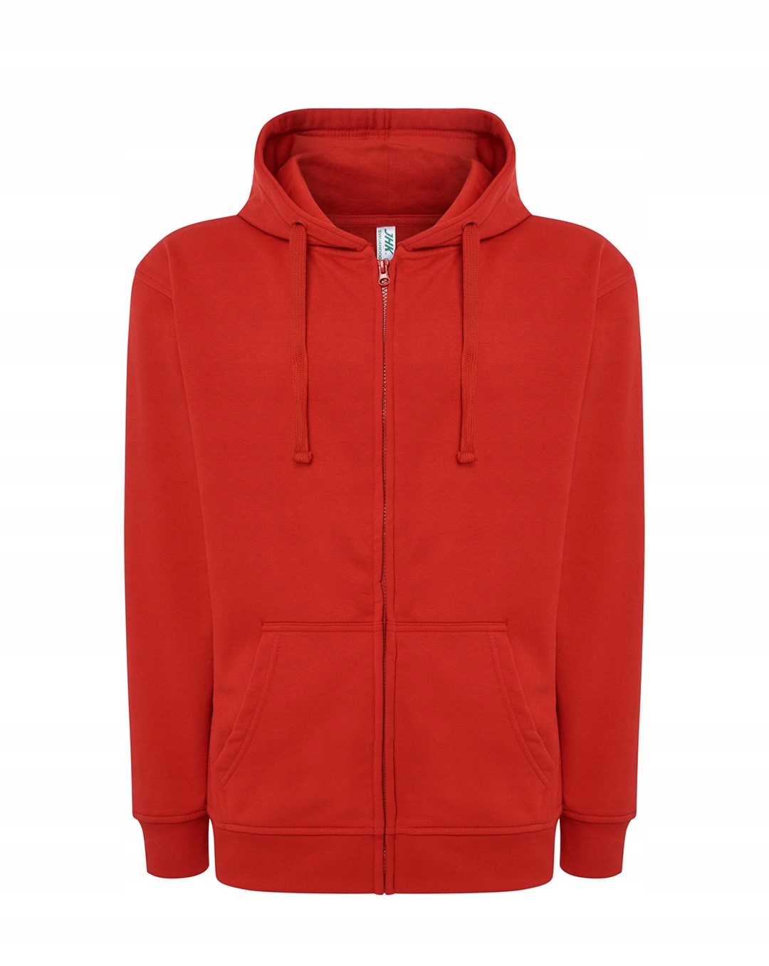 

Bluza z kapturem na suwak kieszenie Jhk red XL