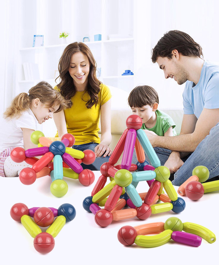 KLOCKI MAGNETYCZNE ZABAWKA EDUKACYJNA MONTESSORI Kod producenta 4192