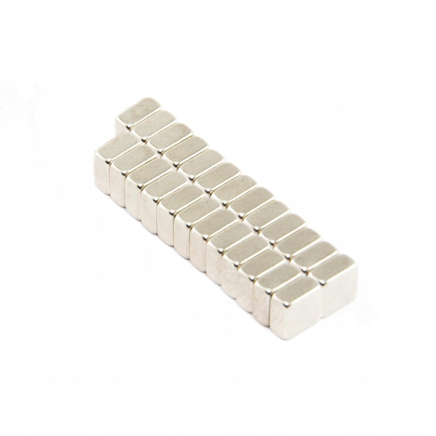 

Magnes Neodymowy Płytkowy 5x5x2,5 N52 25 Szt Mocny