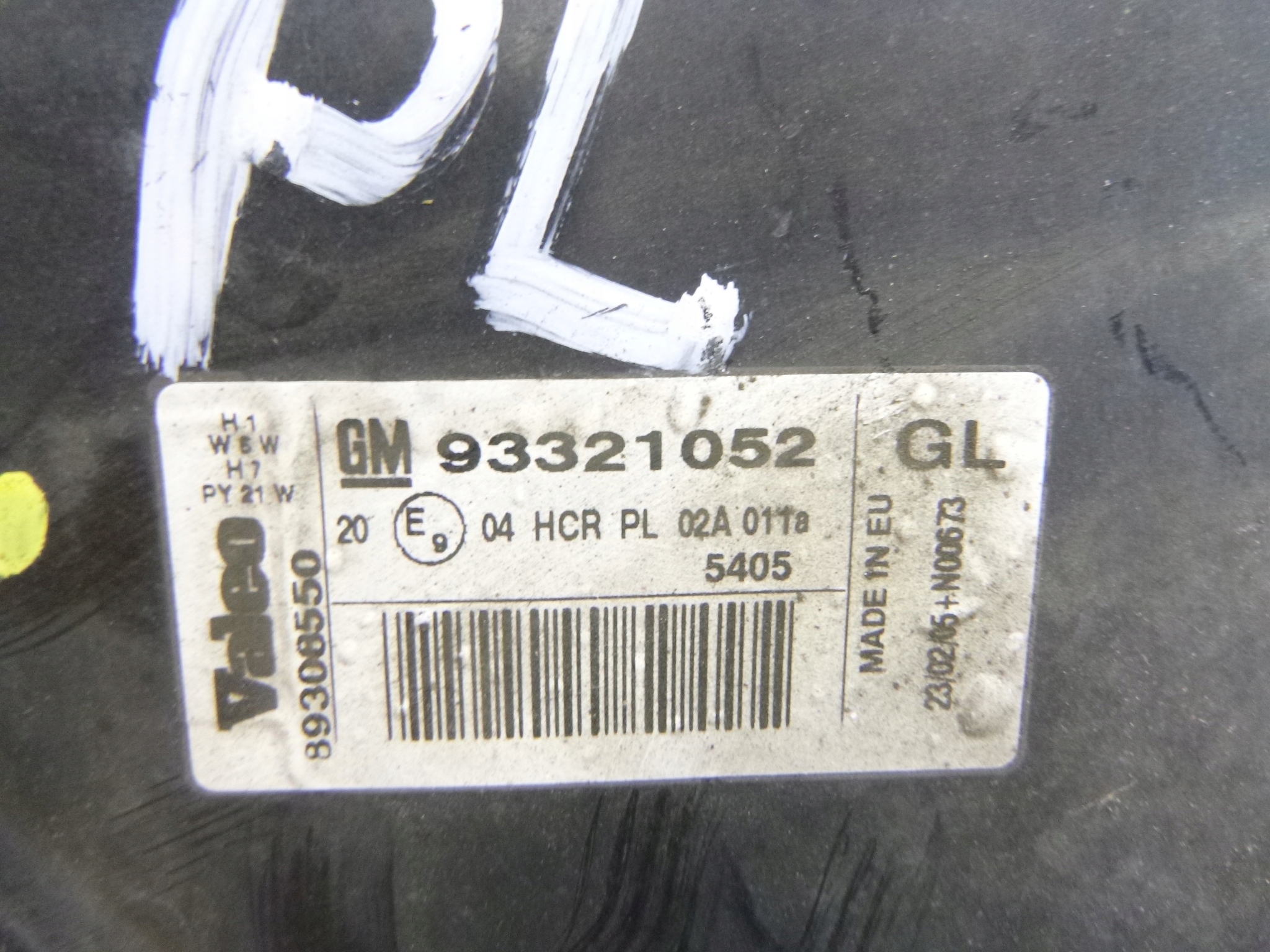 light front left Opel Meriva A 05r.