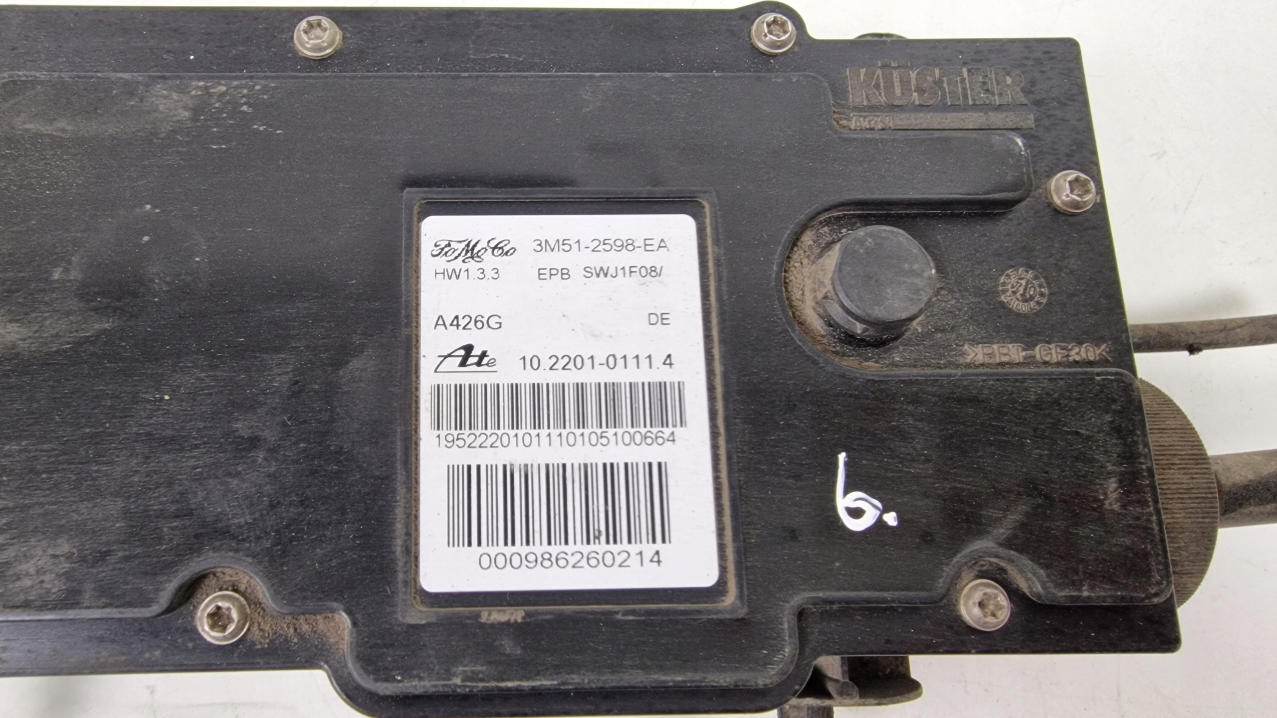 FORD CMAX C-MAX MK1 brake electric electrical 3M51-2598-EA