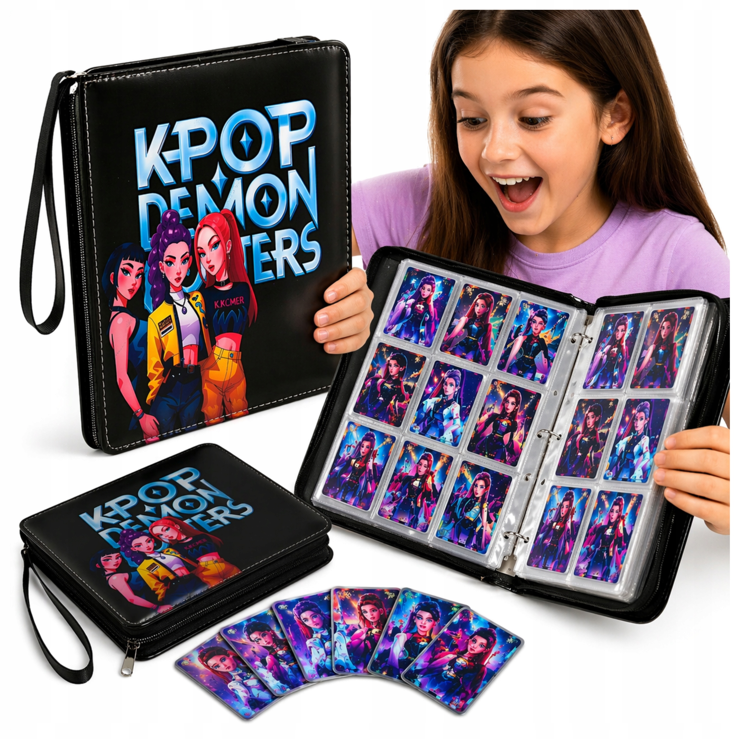 Album na 400 kart K-pop Demon Hunters segregator na karty kolekcjonerskie