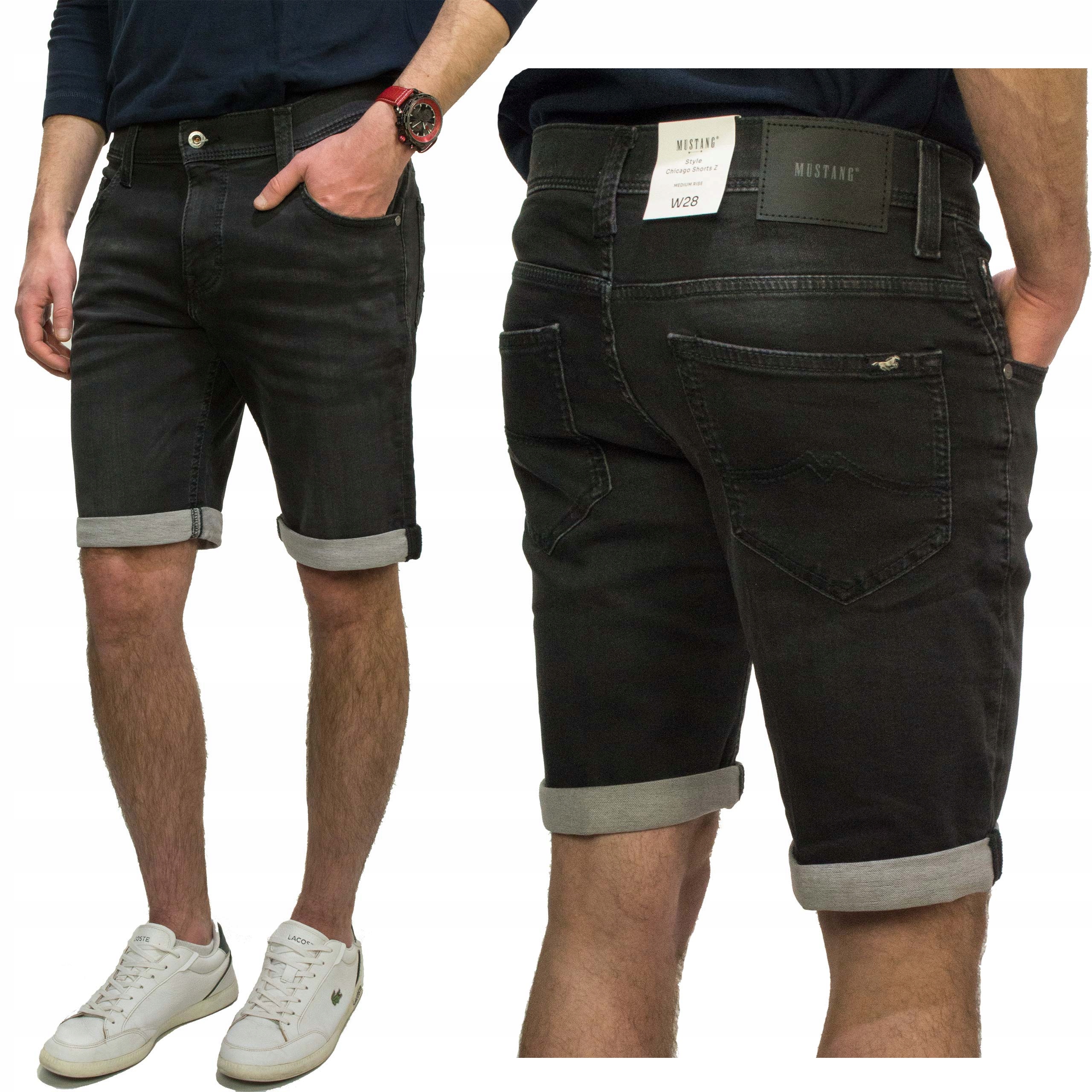 Mustang Chicago Shorts Z Rxj 881 kraťasy pánské džínové šortky šedé W32