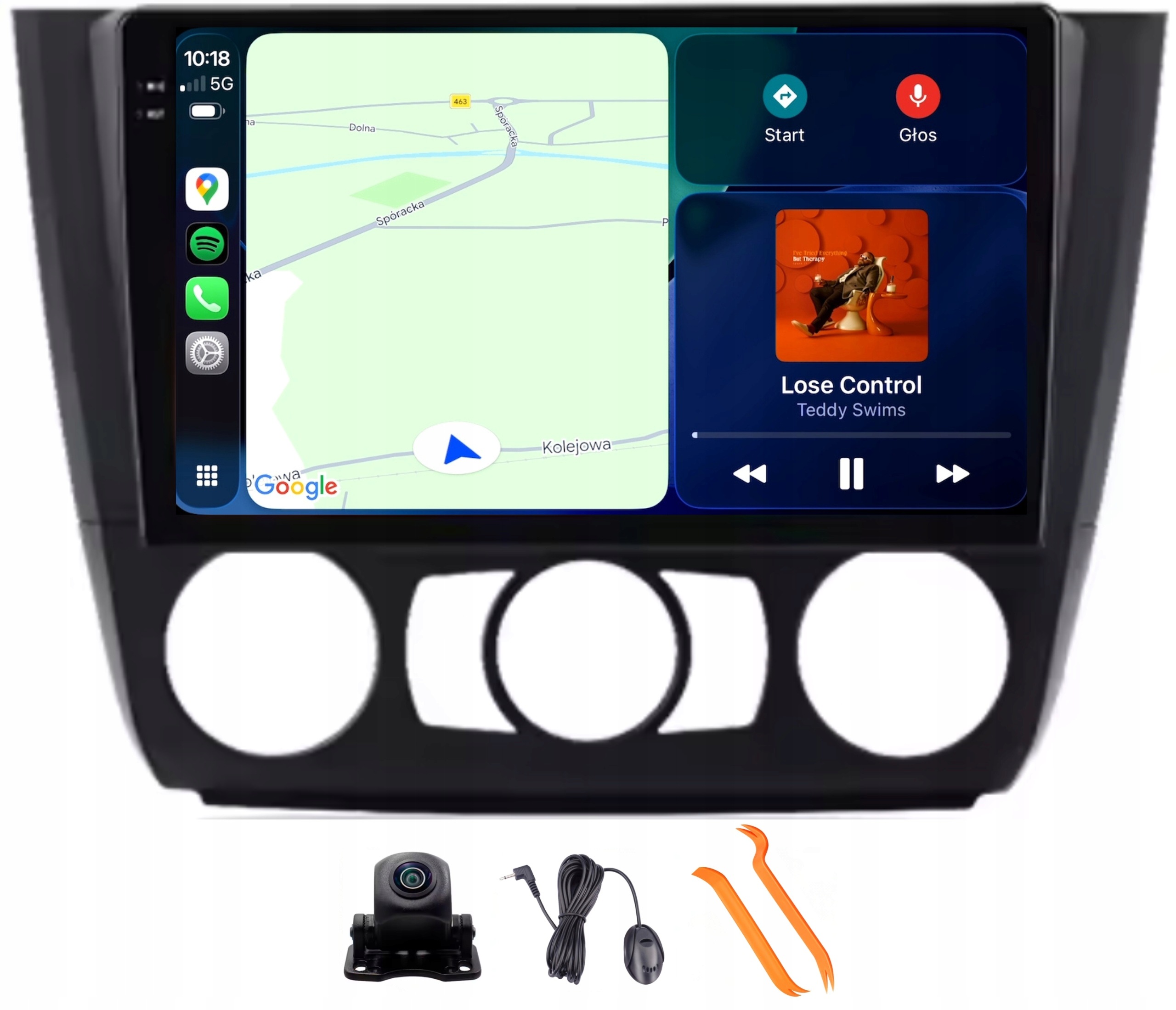 Radio Android Nawigacja VQ230 Qled Carplay Lte Bmw 1 E81 E82 E87 E88 04-12