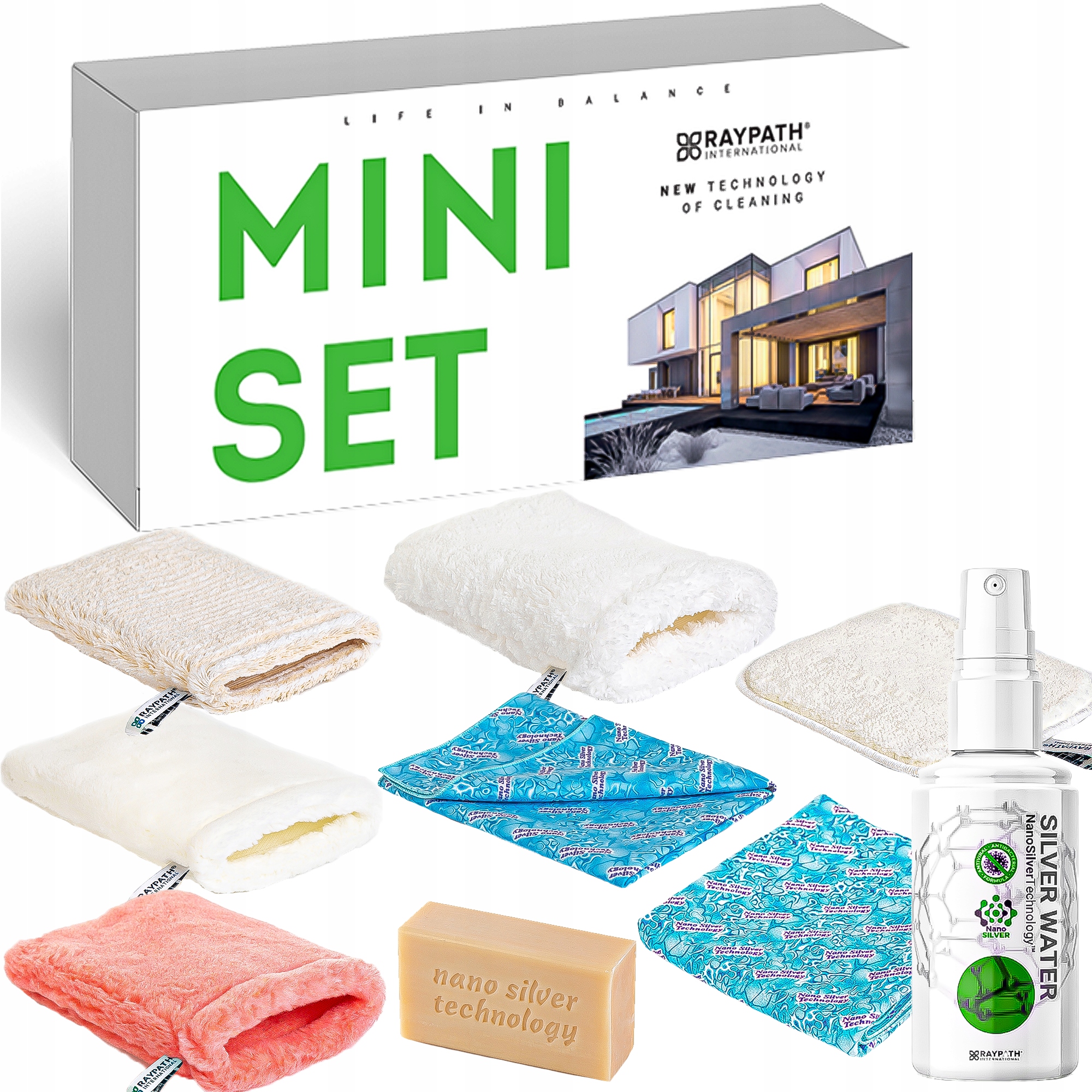 Levně Sada Mini Set pro čištění a čištění, univerzální, ekologická Raypath