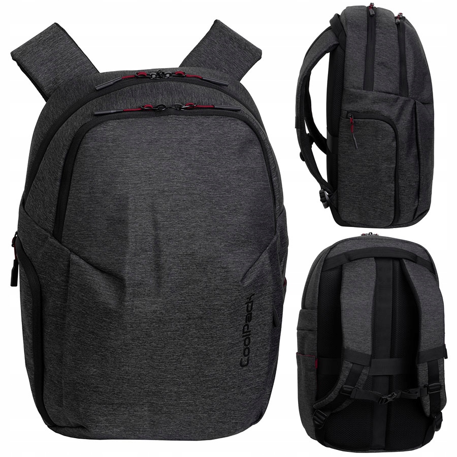 Batoh pro obchodníky Coolpack Shar červeno-šedý dámský pánský