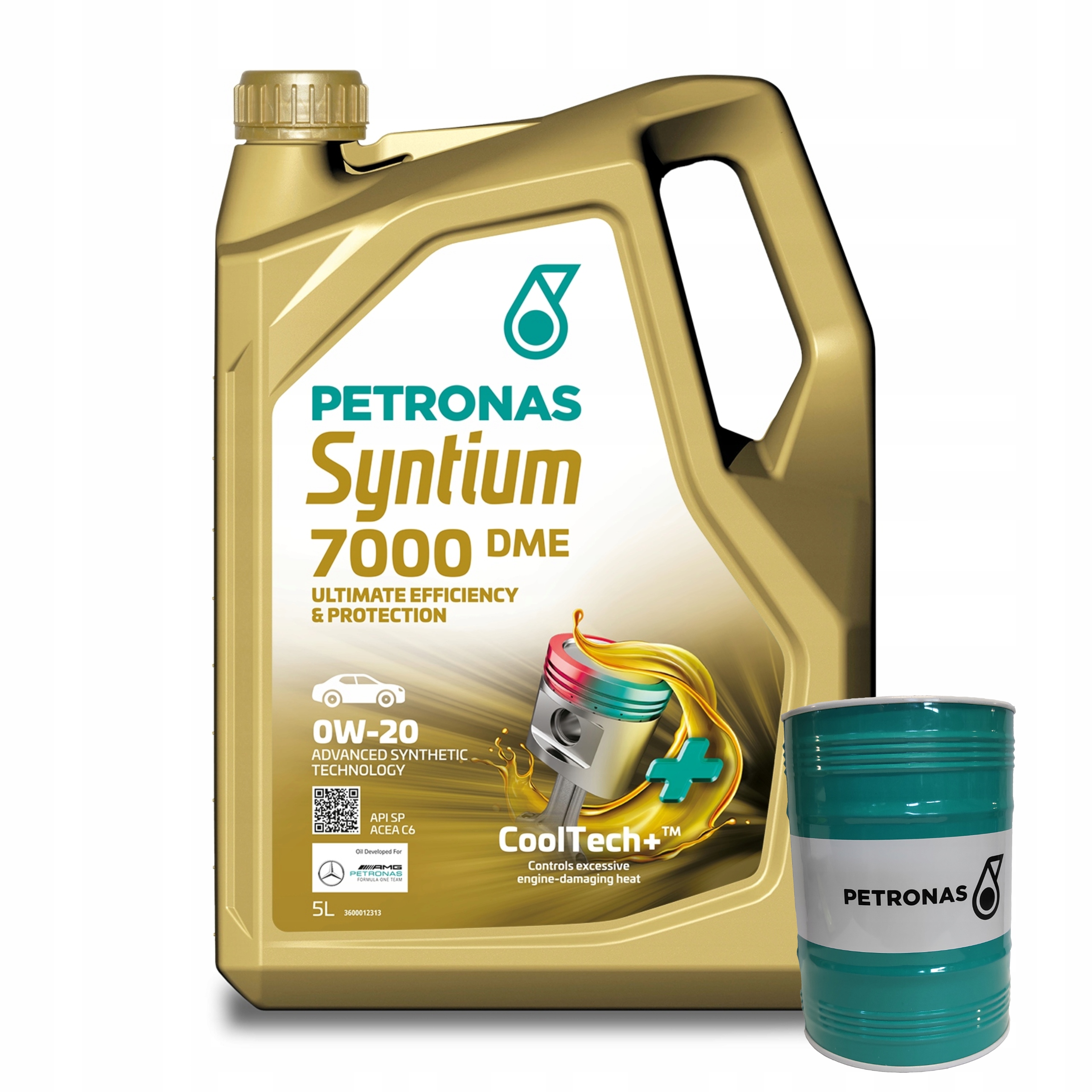 Motorový olej Petronas Syntium 7000 Dme Acea C6 0W-20 5L+Pokladnička Zadarmo