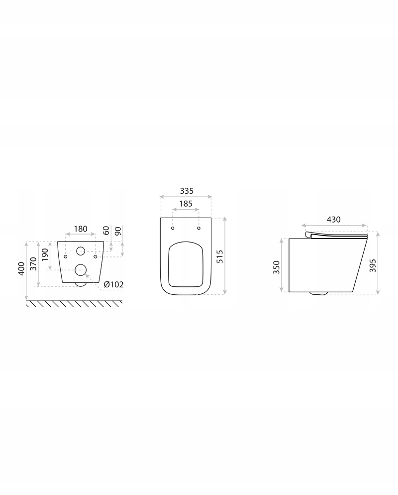 LAVITA MAIO miska wc z deską w/o 335x515x395mm Marka Lavita