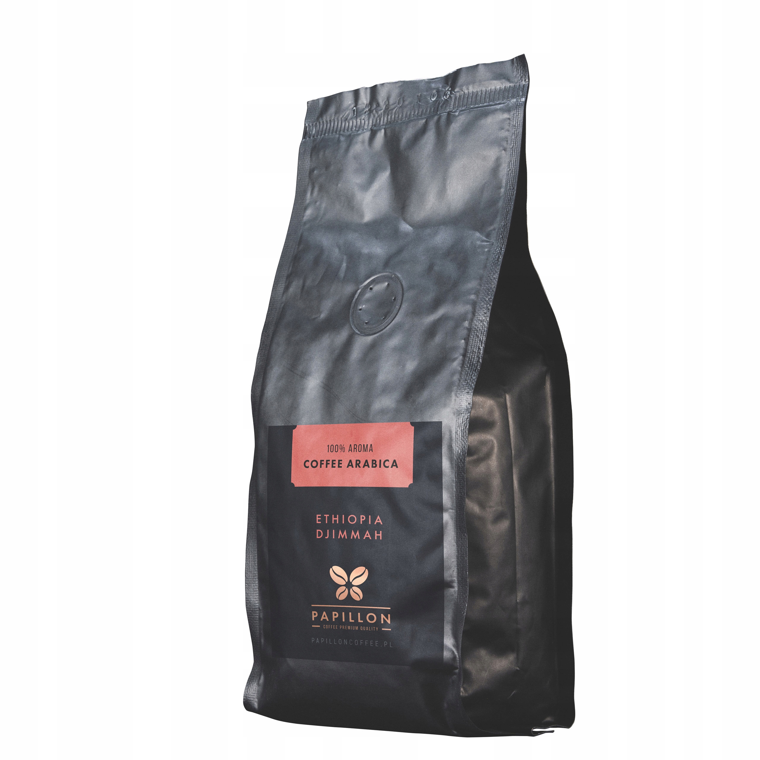 Káva zrnková Arabica Papillon Ethiopia Djimmah 1 kg