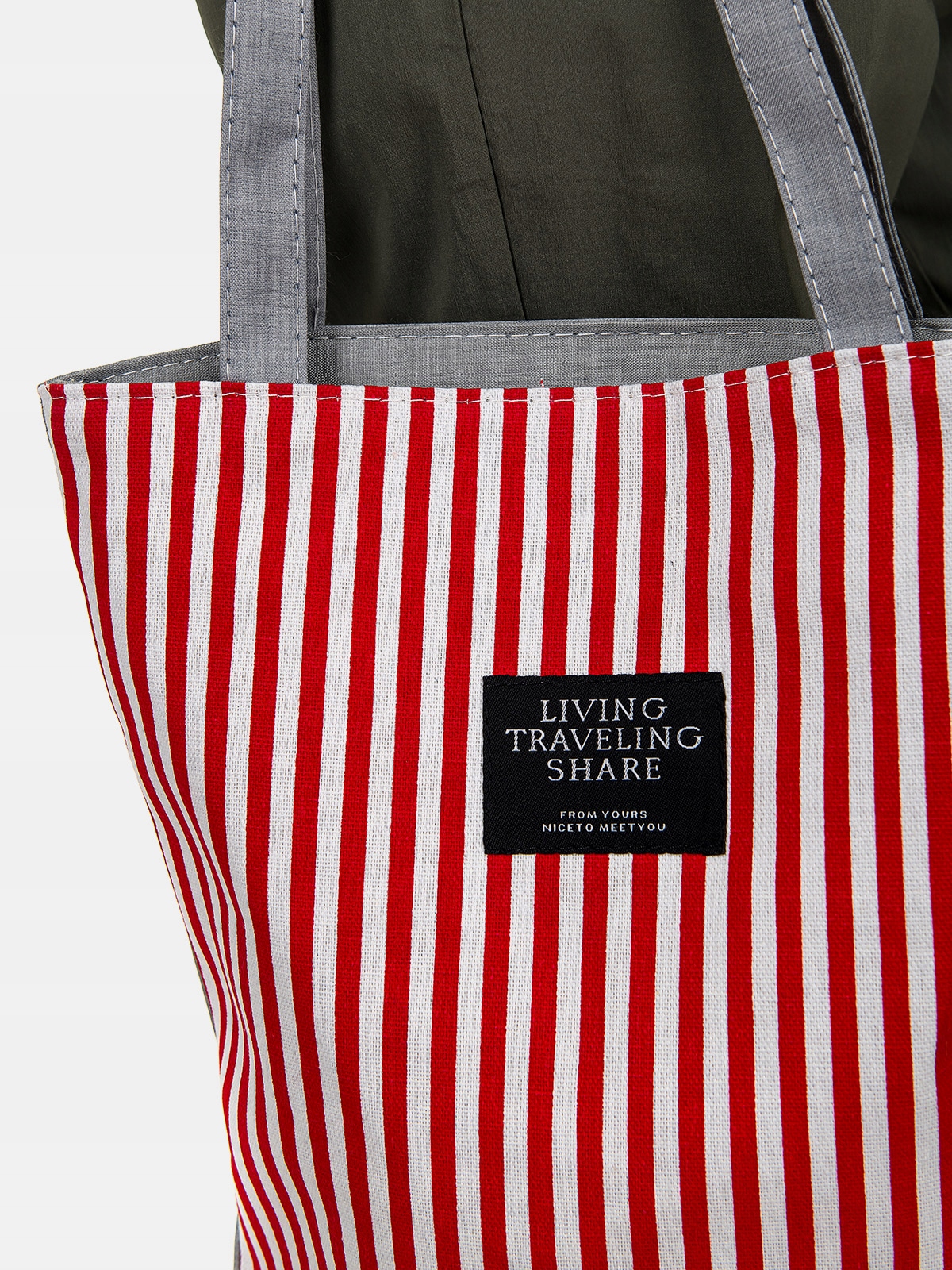 Shopperka torebka damska na ramię torba worek pojemna na zakupy w paski Marka SZACHOWNICA