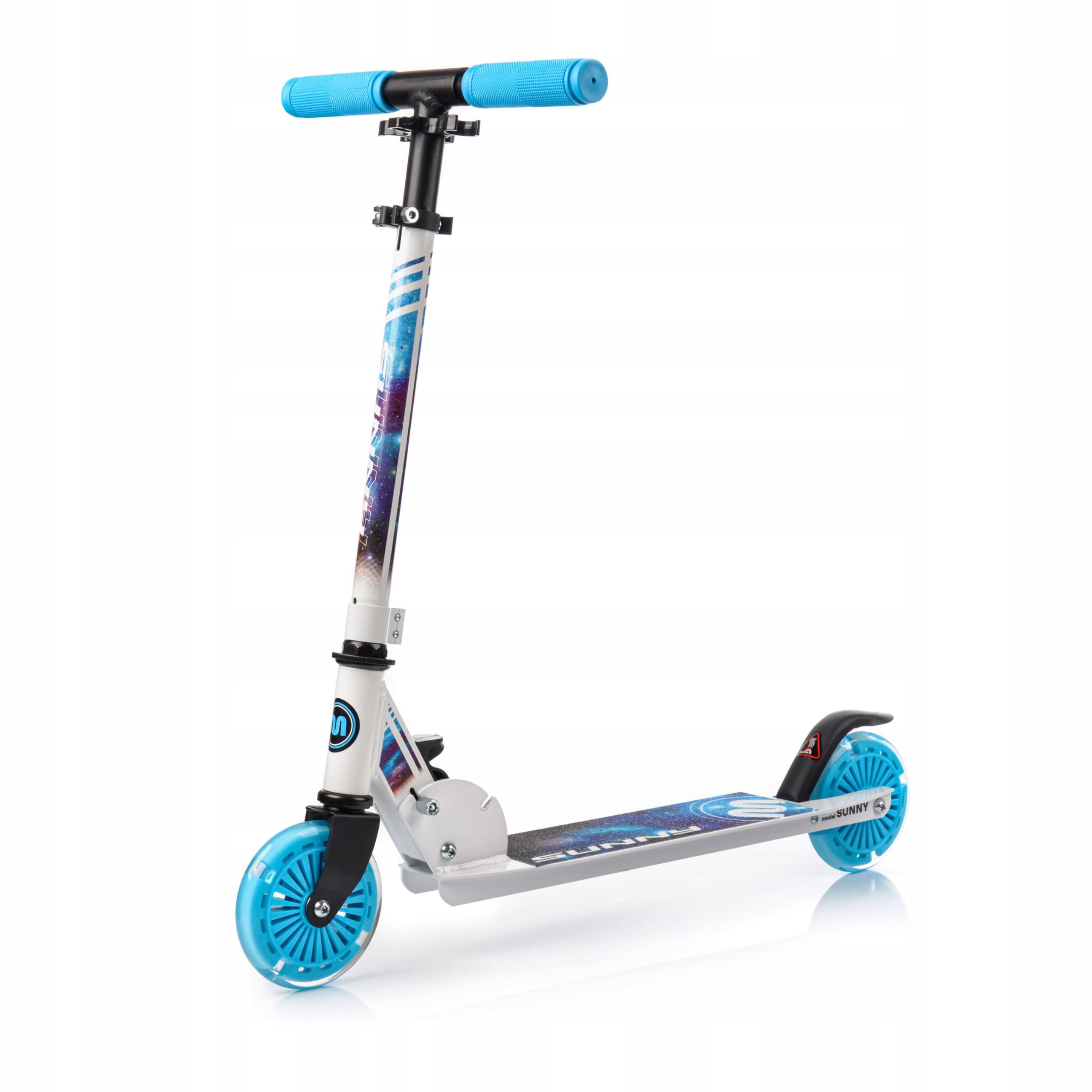 Hulajnoga klasyczna dziecięca składana kółka Led Meteor Sunny Nebula
