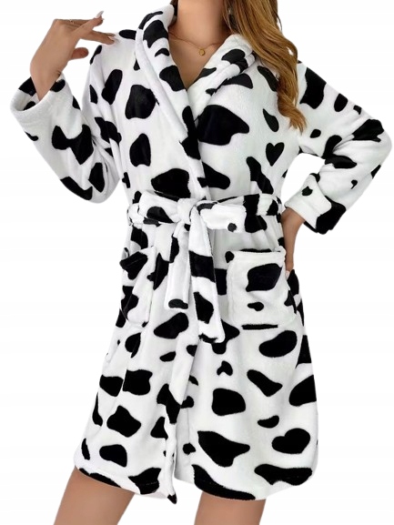 Vtipný Teplý Župan Kráva Záplaty Kravička Latinský Župan M