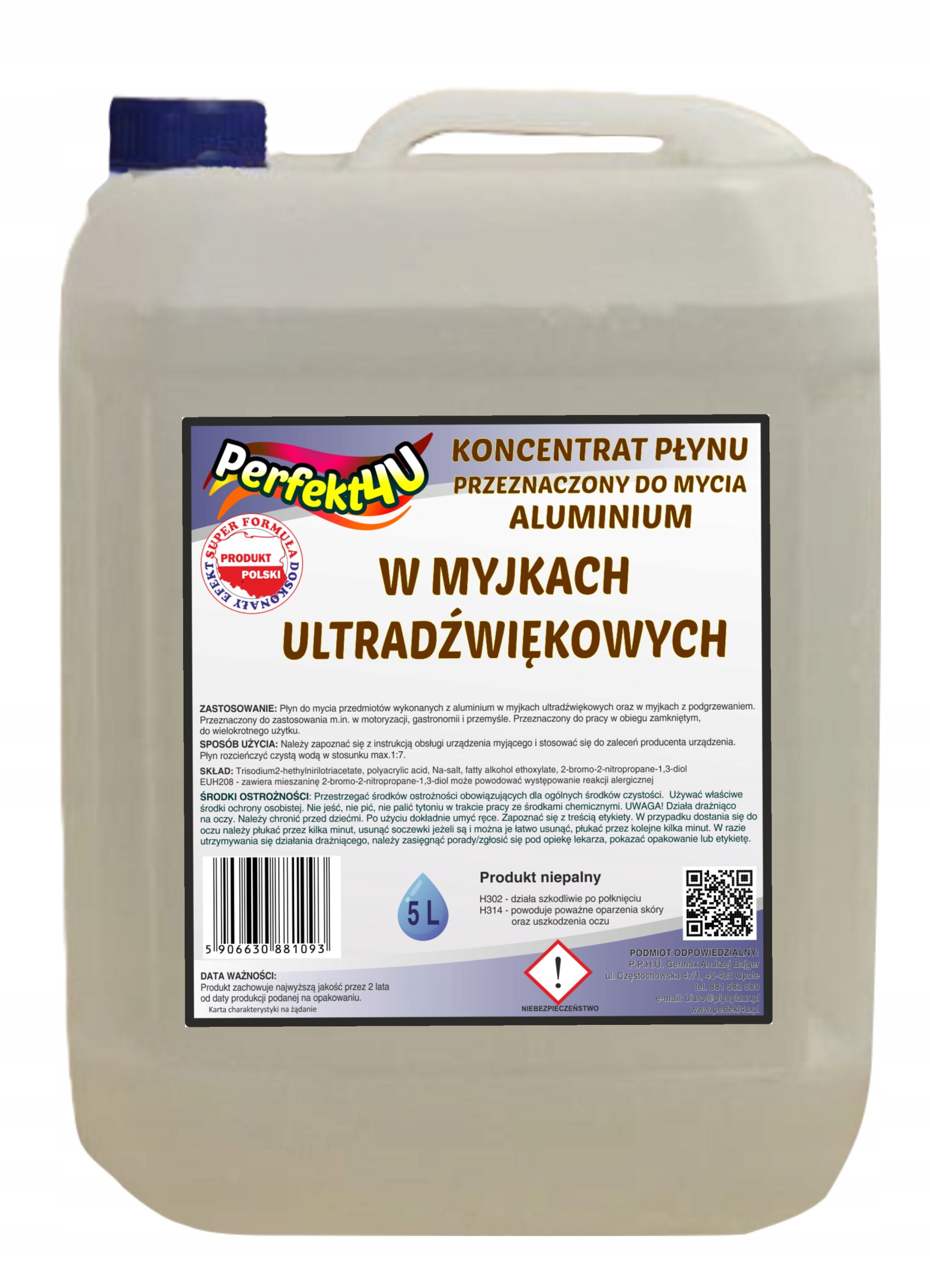 Ultrazvuková mycí kapalina 5L Aluminium (koncentrát) od firmy Perfekt4u