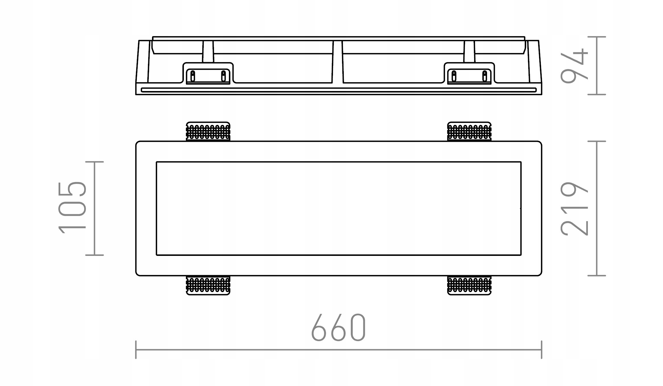 Oprawa do wbudowania TRAFFIC R10268 - Rendl Zasilanie sieciowe