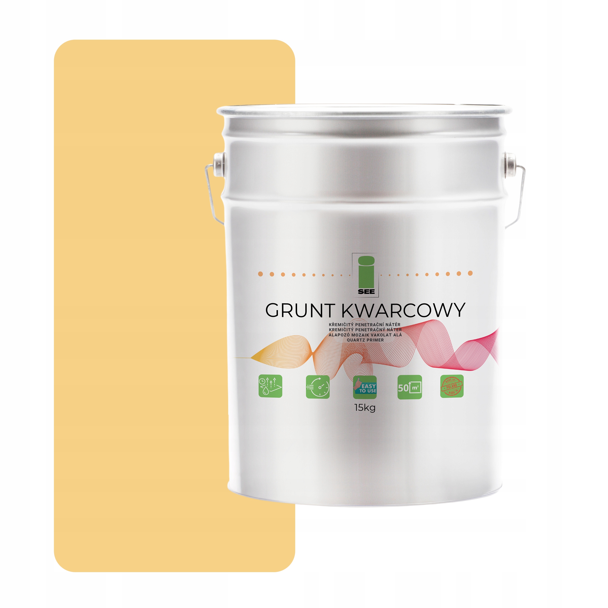 Křemenný Podklad Pod Silikonovou Omítku 15kg Žlutý Bledý F645