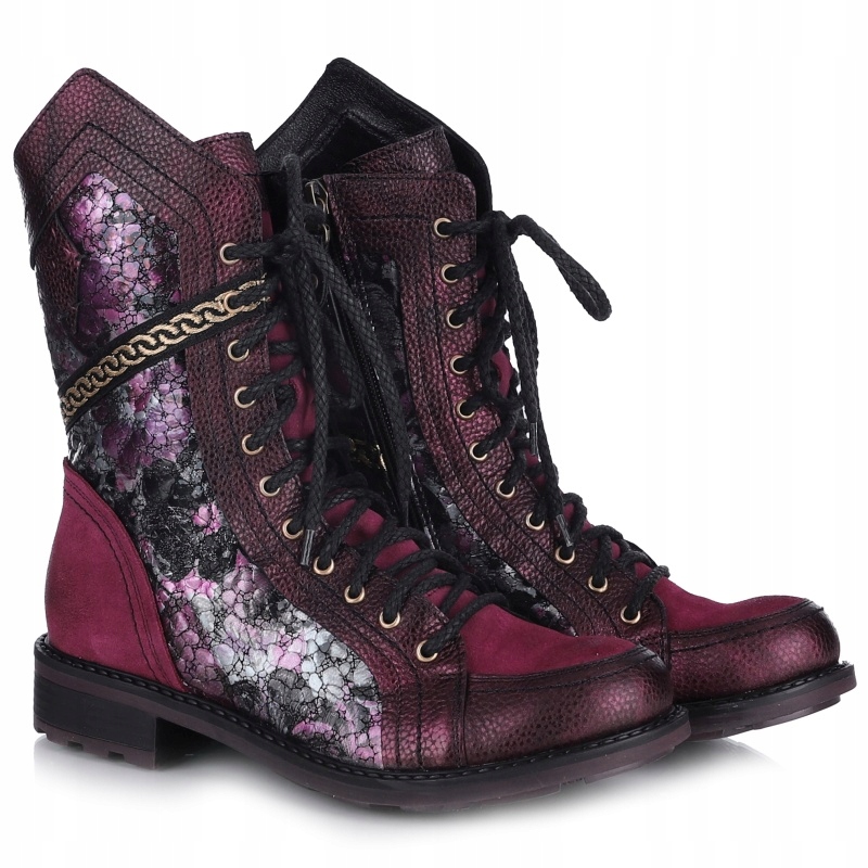 Dámské kozačky Maciejka 07097-23/00-8 Bordo bordové Kůže Vel. 38