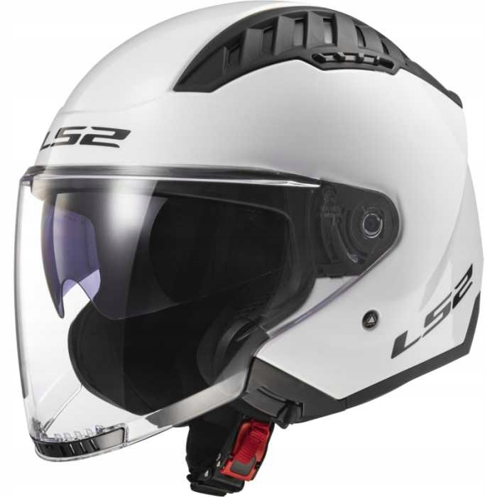 Kask Motocyklowy Bezpieczny Otwarty LS2 OF600 Copter II Gloss White 06