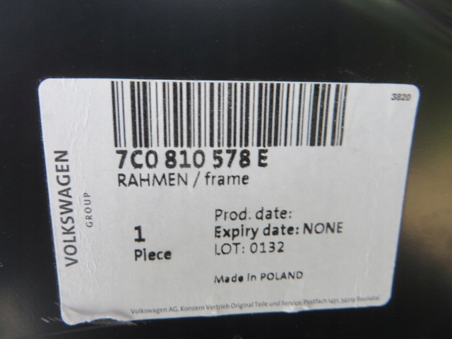 VW CRAFTER 7C0 SLUPEK PROG PRAWY RAMA Parts manufacturer Volkswagen original OE