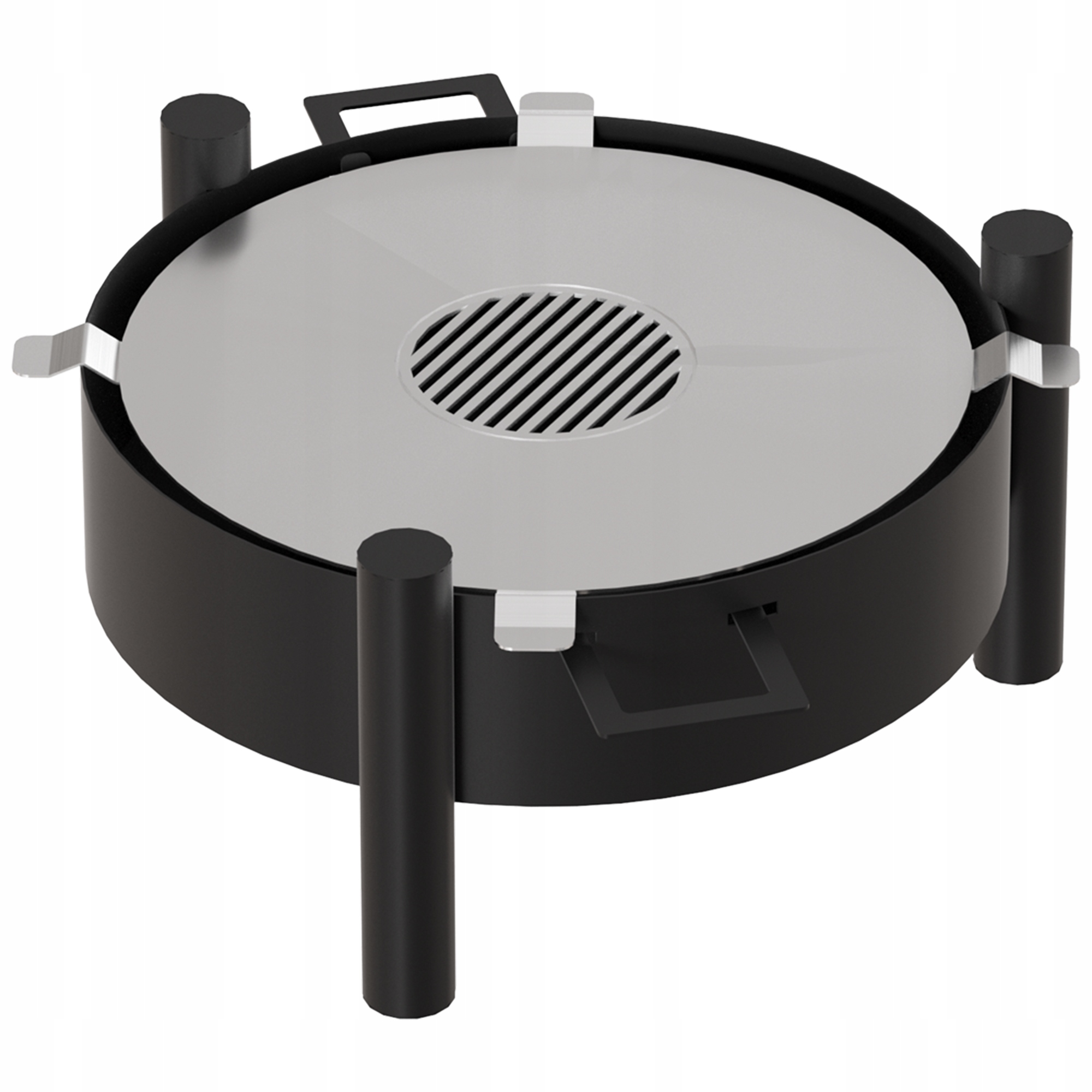 Okrúhle Záhradné Ohnisko Grill 60 cm Kratki Rotondo S Roštom Oceľové