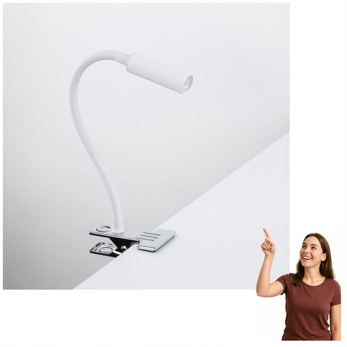 Lampa klipová stolní Lagos White 16024 Tk Lighting