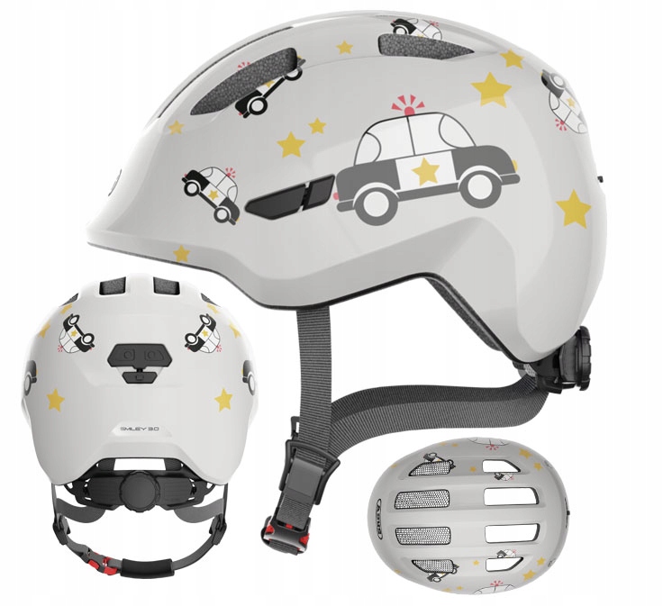 Abus Dětská přilba Smiley 3.0 grey police M
