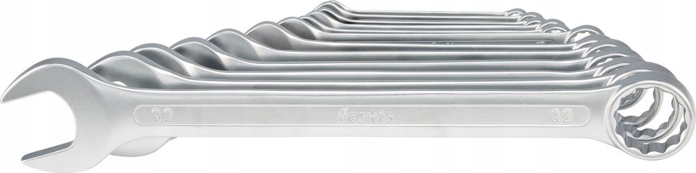 Sada očkoplochých klíčů 12 Ks 10-32 mm Fortis