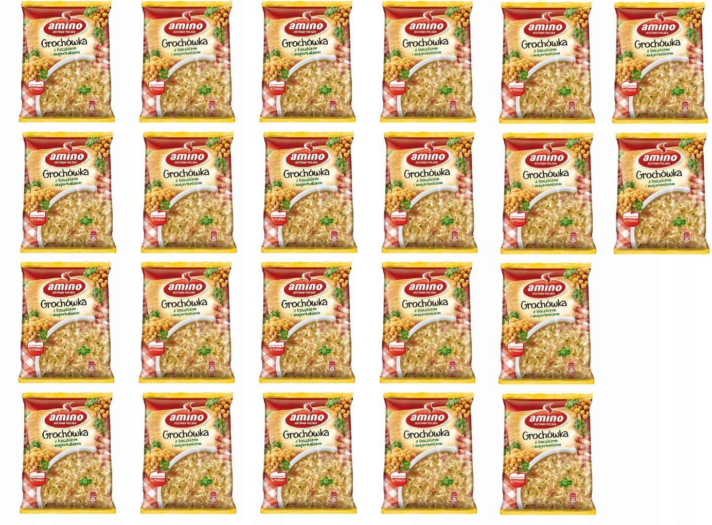 22x 65g Amino Nudle hrachová Karton