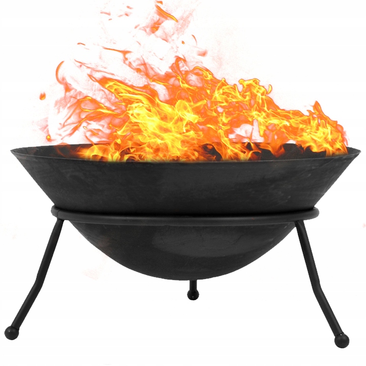 Čierne Liatinové Ohnisko Na Ohnisko Grilu 60 CM Na Ohnisko Záhradného Grilu