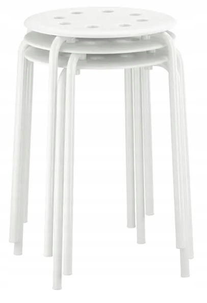 IKEA MARIUS STOŁEK TABORET KRZESŁO KUCHENNE BIAŁY Marka Ikea