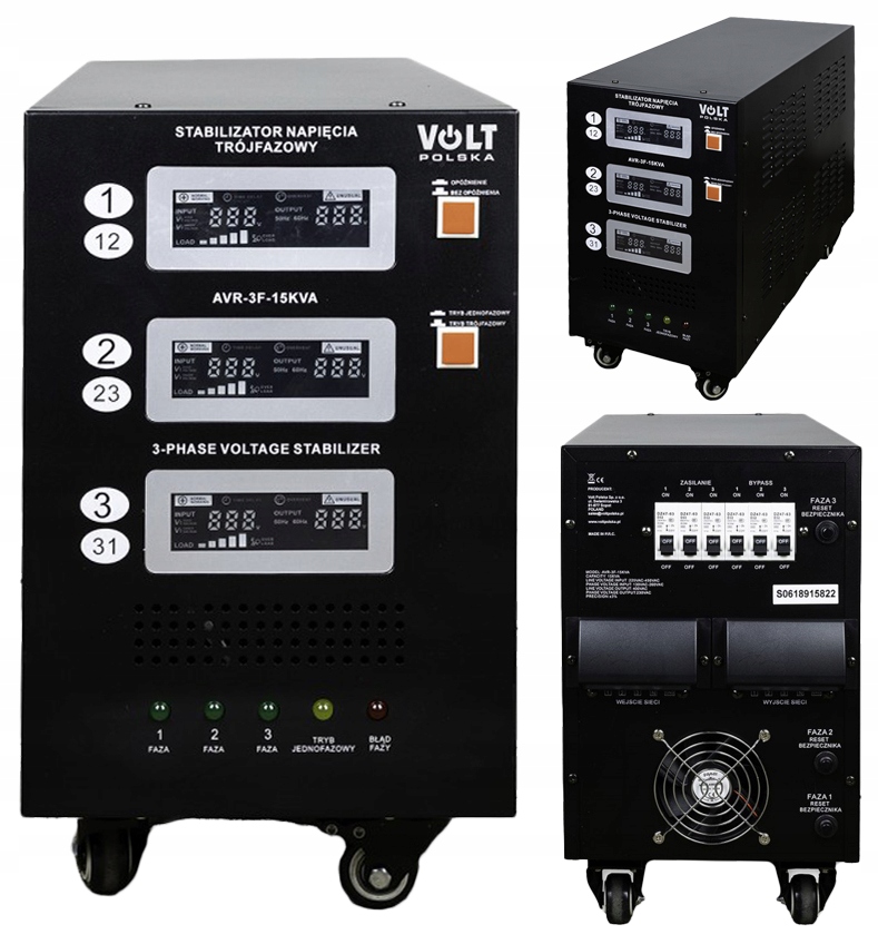 Stabilizator Napięcia Avr Pro 15000 3% Trójfazowy Agregat Fotowoltaika