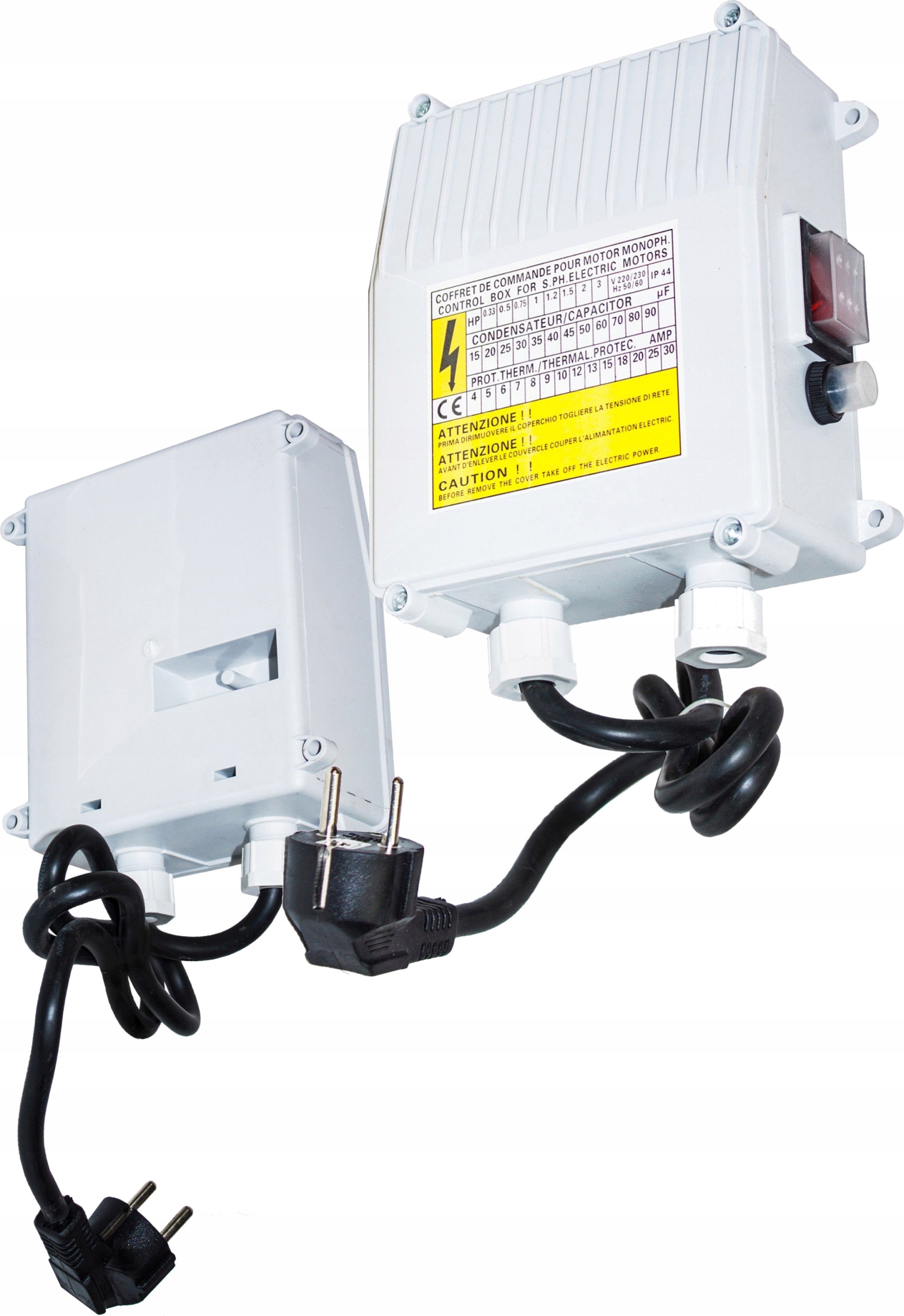 Startovací Krabice 1,1kW/230 45uF 12A Zabezpečení Čerpadel