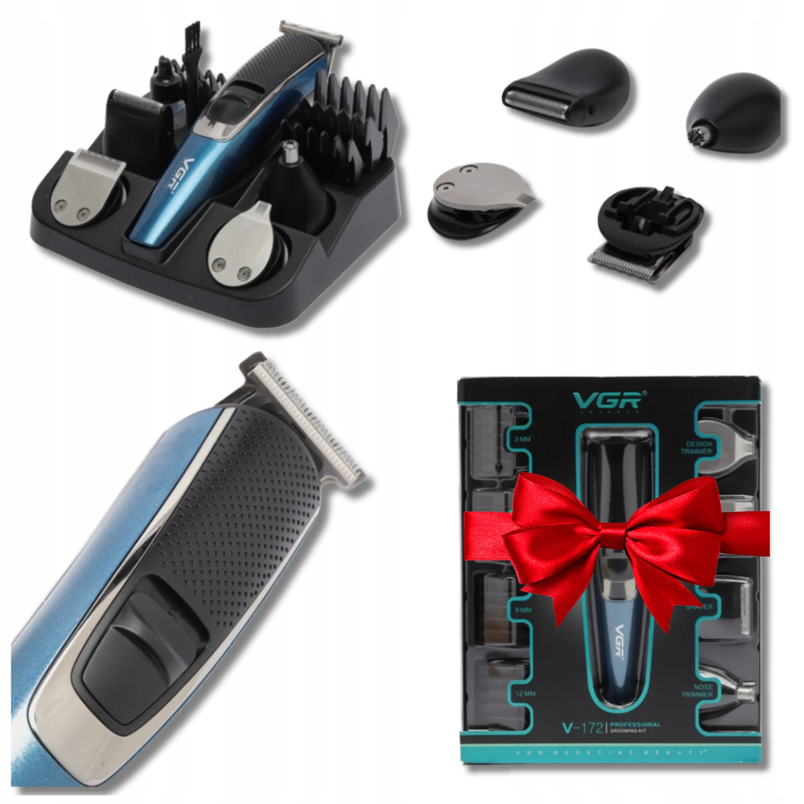 Profesionální Stříhací Strojek Na Vlasy Vousy Silná bezdrátová Led